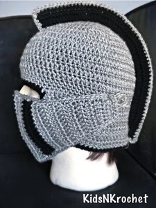 Knit Knight Hat / Crochet Knight Hat / Winter Beanie/ Ski Beanie - Picture 1 of 6