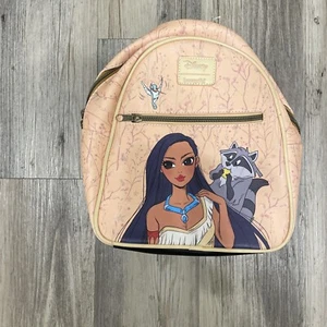 Loungefly Disney Princess Pocahontas Meeko Flit Beige Mini Backpack - Picture 1 of 7