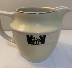 Hall’s Superior Quality Kitchenware Pitcher Jug Silhouette 6” Vintage Farmhouse - Picture 1 of 7