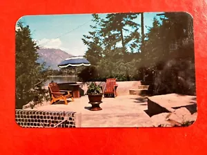 GLASS HOUSE TERRACE ~Vintage Postcard ~KOOTENAY LAKE HWY 3 BC Canada - Picture 1 of 2