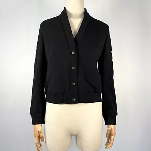 AKRIS Black Bomber Jacket size 4 US 40 IT - Picture 1 of 9