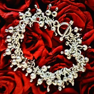 SILPADA Sterling Silver 925 Cha-Cha Bracelet Toggle Clasp B0919 LNC 72.3 Grams - Picture 1 of 9