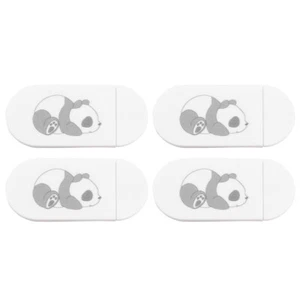 4 PCS Housse Slide Adorable Motif Panda Couverture Webcam Slider - Photo 1/12