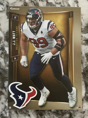 JJ J.J. WATT Houston Texans con logotipo 2019 NFL Fathead Mini #12 - NUEVO Foto 1 de 2