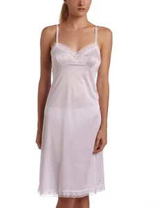 Vestido Vanity Fair para mujer talla M roseta cuello en V encaje sin mangas completo púrpura sin mangas - Imagen 1 de 7