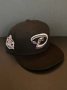 Hat Club Exclusive Arizona Diamondbacks 20th Anniversary Patch Pink UV 7 5/8 - Picture 1 of 6