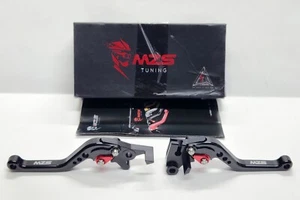 MZS Tuning Billet Aluminum Short Clutch & Brake Levers SR-619 & SL-721 – Black - Picture 1 of 7