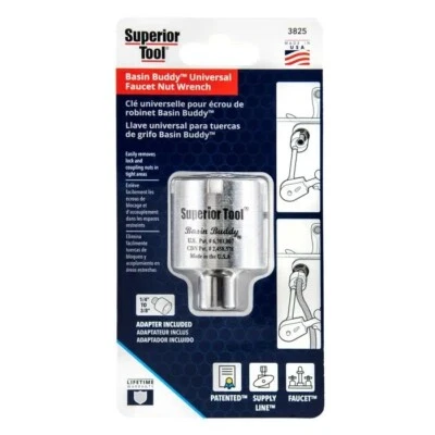 Chave de porca de torneira universal superior ferramenta de amigo de bacia remove porcas de acoplamento de trava - Imagem 1 de 4