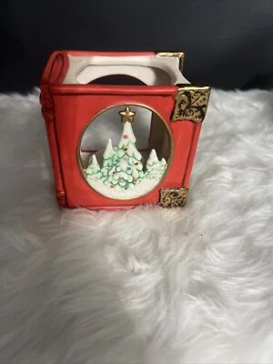 Candelabro Partylite Navidad Libro Tealight Rojo Nuevo Sin Caja Foto 1 de 4