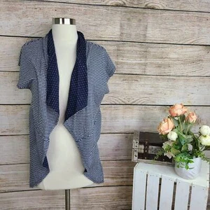 Tribal Jeans Open Blue Striped Cardigan XS - Picture 1 of 6