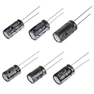 Elko Kondensator 470 / 1000 µF 16V 25V 35V Flackerschutz Stützkondensator THT - Bild 1 von 18