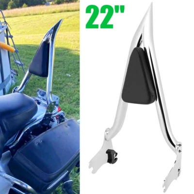 22" Backrest Sissy Bar For Harley Touring Road King Street Electra Glide 97-08 - Image 1 of 4