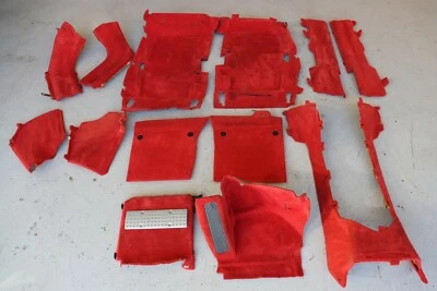 Juego de alfombras interiores rojas Ferrari 612 Scaglietti 2006 LHD J131 Foto 1 de 4