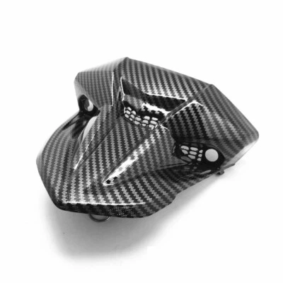 Cubierta de carenado de luz de cabeza superior delantera de fibra de carbono para Honda CB500F 2016-2018 Foto 1 de 4
