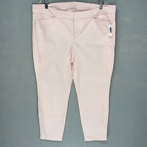 Old Navy Womens The Pixie Flat Front Barbie Pink Foreva High Rise Chino Pants 16