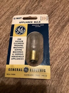 Vintage GE 15W Appliance Bulb Double Contact Bayonet Base 15T7DC NOS - Picture 1 of 2