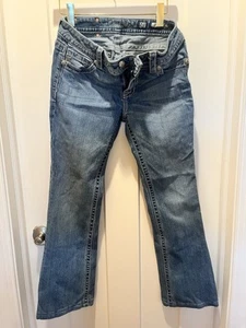 Miss Me Boot Cut Mid Rise Blue Jeans, Women’s Size 29x34 - Picture 1 of 12