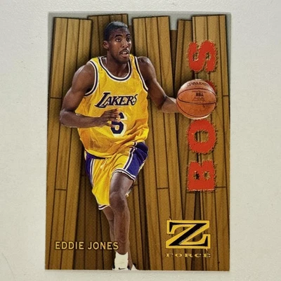 SkyBox Z-Force #9 B 1997-98 Eddie Jones Boss Lakers Foto 1 de 2