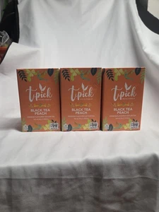 Nuovo lotto di 3 bustine di tè t-pick Black Tea Peach Ceylon 60 bustine totale scadenza:10/05/2028 - Foto 1 di 10