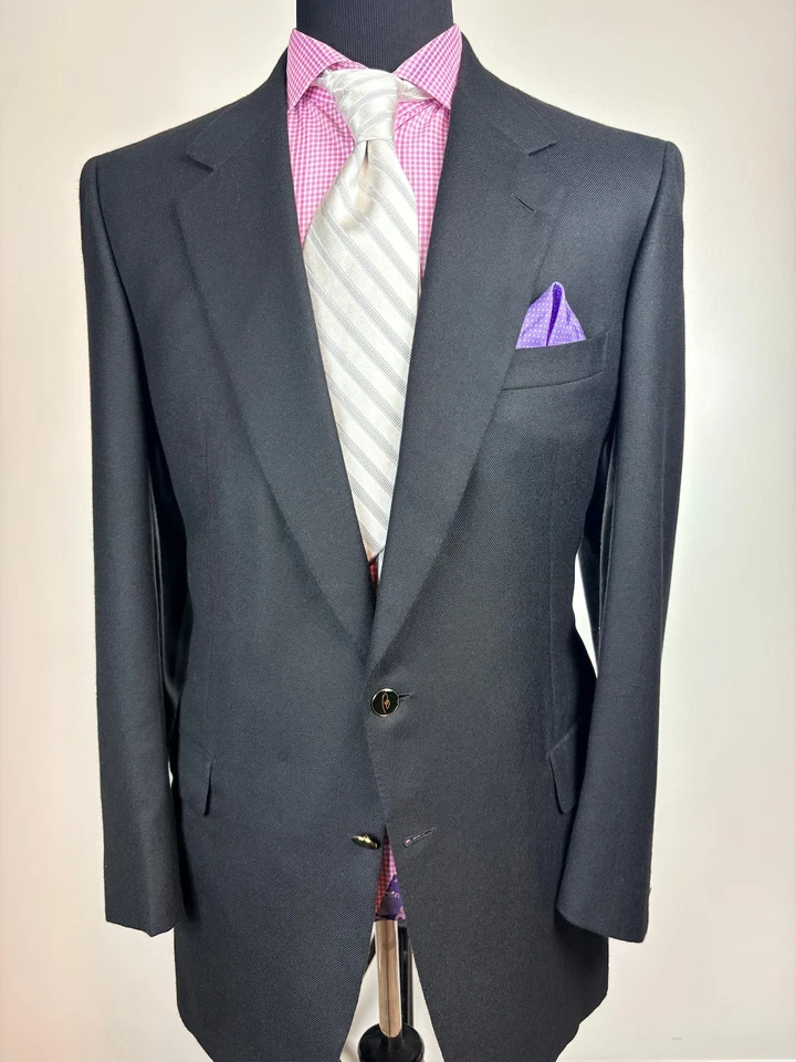 Chaqueta deportiva italiana BRIONI **100 % CACHEMIR** *LOGO B BTNS* 44 L e54 Foto 1 de 4