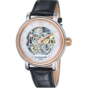 Earnshaw Longcase Automatic Leather Men's Watch - ES-8011-06 - Picture 1 of 9