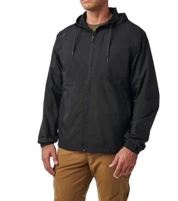 Chaqueta negra con capucha 5.11 Tactical para hombre 2X XXL ropa deportiva para exteriores talla grande Foto 1 de 4