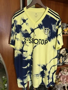 Leeds United 2022/23 Away Shirt 2XL Mens Adidas XXL Football Soccer Jersey - Picture 1 of 13