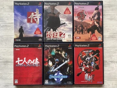 SONY PS2 Way of the Samurai 1 2 & Western Seven Samurai & Tensei & Maken Shao - Image 1 of 4