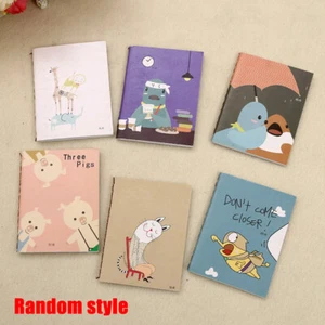 1x Cute Cartoon Notebook Handy Pocket Notepad Paper Notes Journal Diary Note - Picture 1 of 13