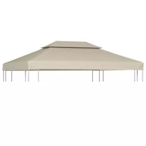 Water-proof Gazebo Cover Canopy Replacement 310 g / m² Beige 3 x 4 m - Picture 1 of 6