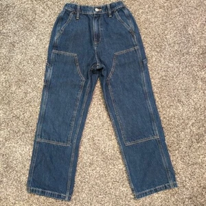 Old Navy Girls Baggy Wide Y2K High Rise Relaxed Blue Jeans size 12 - Picture 1 of 5
