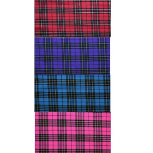 Kleid Polster Poly Viskose Lurex Tartan Stoff 150 cm 59" breit kariert pro Meter  - Bild 1 von 3
