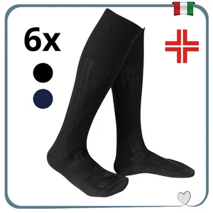Set 6 Paia Calze SANITARIE Lunghe da Uomo LANA Termiche Calzini lunghi invernali - Photo 1/2
