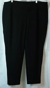 Elie Tahari Gr. 18 Nina Slim Fit Ponte Ankle Hose Schwarz Knöchelreißverschlüsse Neu - Bild 1 von 5