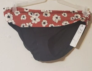 Pantalones de traje de baño para mujer Anne Cole XL negro marrón floral nuevo con etiquetas estilo S20MB302 - Imagen 1 de 3