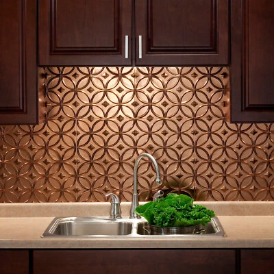 Fasade 18in x 24in Rings Backsplash Panel