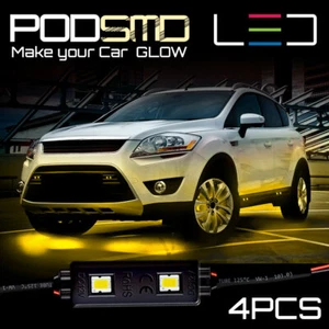 Luces de roca LED 4X4 todo terreno para Jeep debajo de la carrocería blanco cálido brillante - Imagen 1 de 12