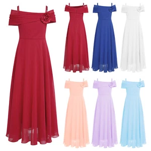 Kids Girls Dress Elegant Ball Gown Formal Costume Prom Dresses Ballroom Suit - Picture 1 of 86