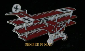 SOMBRERO ROJO BARON FOKKER DR 1 TIE TAC SOLAPA PIN UP ALEMÁN LUFTWAFFE WW 1 ALA PILOTO - Imagen 1 de 24