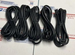 Lot 5 10ft 14awg Gauge Super Heavy Duty 15A PC Power Cord Cable 5-15P to C13 - Picture 1 of 1