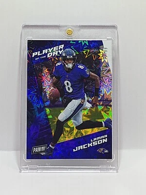 Lamar Jackson 2021 Panini Player of the Day KABOOM #d/99 Ravens Super Rare SSP - Image 1 of 3