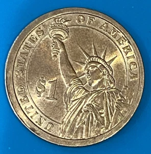 2012 Grover Cleveland Dollar Coin Offset Center Error Strike - Picture 1 of 5