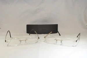 2 Pair SILHOUETTE 5452 20 Eyeglasses FRAMES 6051 Gold Color 19-145 * AUSTRIA * - Picture 1 of 24