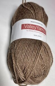 VALLEY YARNS 100 % WOOL. 1Pk.BROWN HEATHER. I Combine Shipping, Read Details.