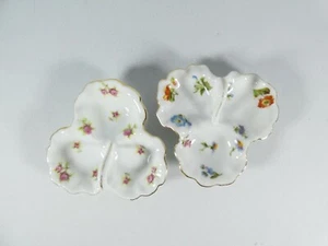 Vintage Pair of Victoria Gemma Czechoslovakia Small Dish Bowl Trays China Lot - Bild 1 von 4