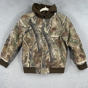 RealTree Hooded Camo Camo Jacket YOUTH SIZE 10 Full-Zip & Button Up Boys - Picture 1 of 10