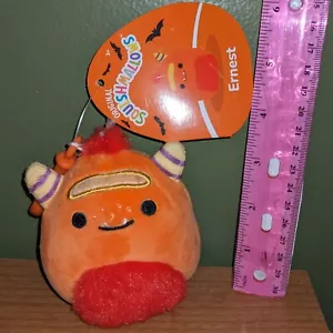 Clip Ernest the Orange Monster Halloween Squishmallows Stuffed Plush - Picture 1 of 2
