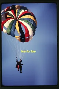 Skydiver with Parachute Skydiving in 1970, Ektachrome Slide aa 15-14a - Picture 1 of 1