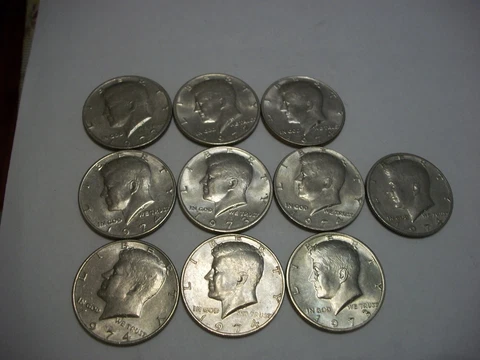 1970s Kennedy half dollars  lot of 10 Cover