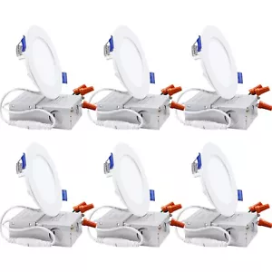 10W 4 Inch LED Recessed Lighting with Junction Box, 3000K Warm White - Picture 1 of 10
